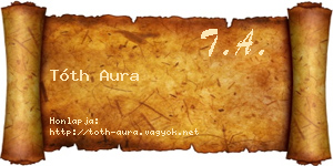 Tóth Aura névjegykártya